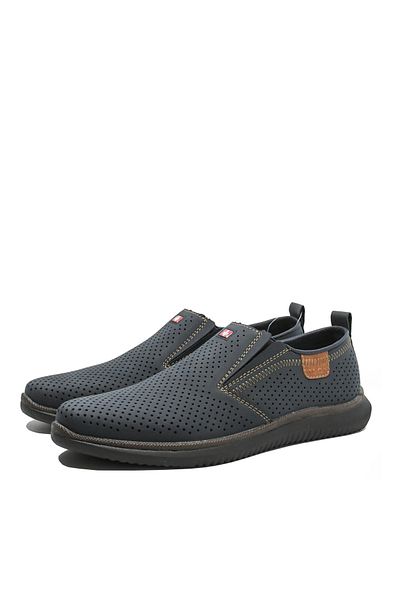 Rieker Pantofi sport bărbați Rieker bleumarin, piele întoarsă, croială largă