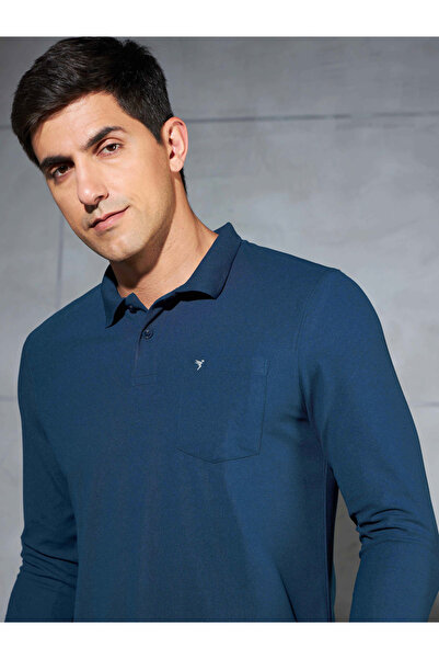 Technosport By Styli Solid Polo T-Shirt with Pocket Detail