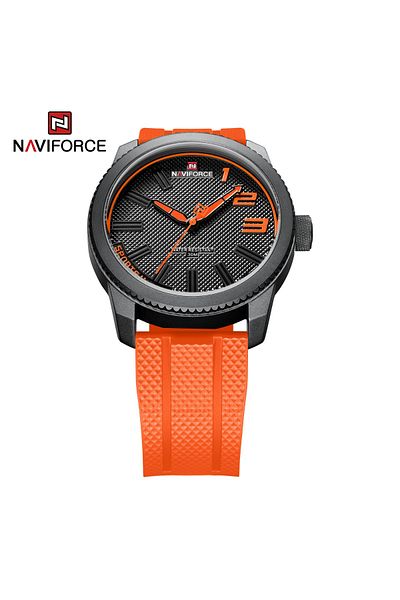 Naviforce Silicone Band Sport Waterproof Watches for Men Casual Quartz Wristwatch Shockproof Design Male Clock