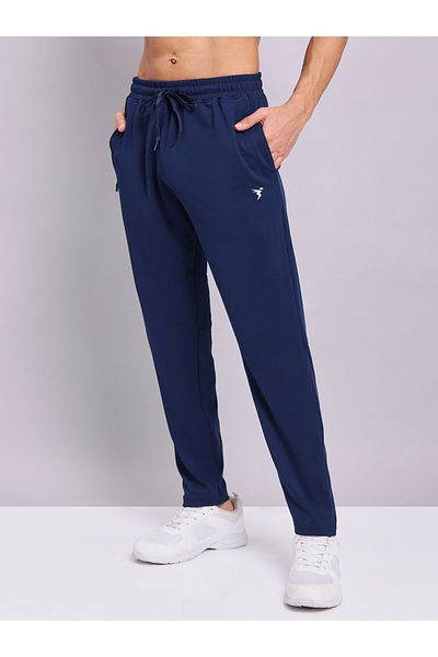 Technosport By Styli Solid 4-Way Stretch Track Pants