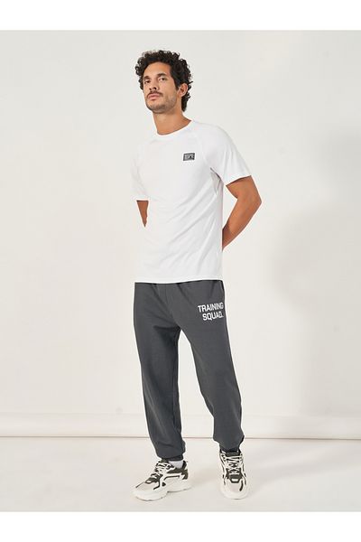 Styli Eco Earth Slogan Print Oversized Training Joggers