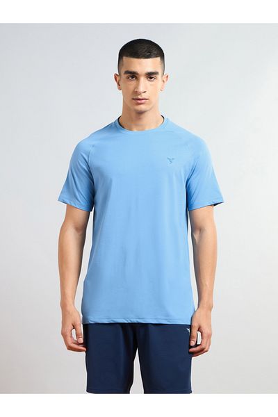 Technosport By Styli Solid Short Sleeves Regular Fit T-Shirt