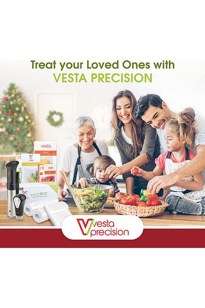 Vesta Precision Set of 25 V Vesta Precision vacuum bags, plastic, transparent, 20 x 30 cm