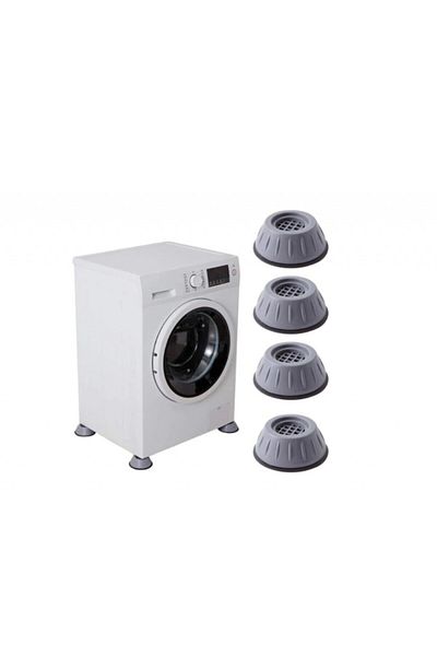 BOEM Set of 4 supports, anti-noise and anti-slip, washing machine vibration damping supports, dryer