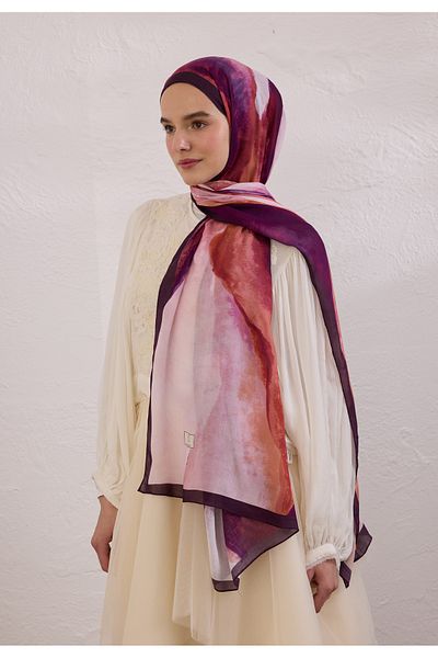 Fresh Color Waves Pattern Rami Shal Maroon