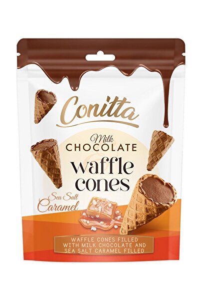Elvan Conitta Deniz Tuzlu Karamel Dolgulu Gofret 80 Gr. (1 Paket)
