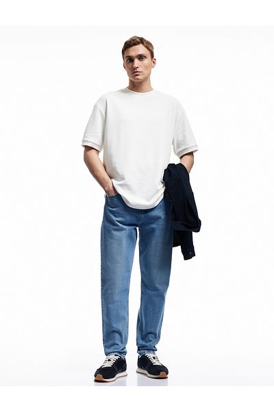 Koton Cotton Regular Waist Tapered Fit Jean Trousers - Joe Jean