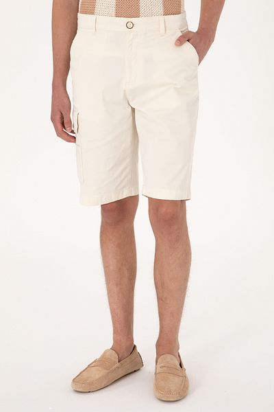 U.S. Polo Assn. Men's Cream Woven Shorts 50300424-Vr071