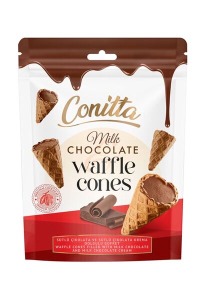 Elvan Conitta Sütlü Çikolatalı Gofret 80 Gr. (1 Paket)