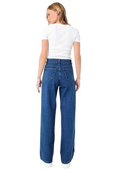 Livik DILEMMA Pantaloni de denim largi, elastici, cu croiala speciala, din Lycra
