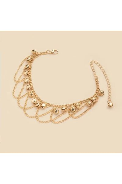 Dodemert Home Gold Tone Iron Chain Foot Jewelry & Anklet