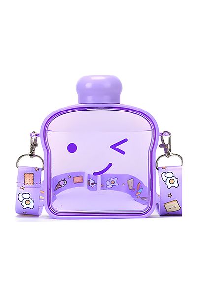 Teno Sticla de Apa pentru Copii Teno®, forma de toast, fara BPA, 380 ml, mov