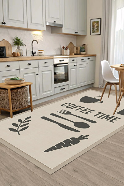 G&C HOME DİJİTAL BASKILI DEKORATİF Makinede Yıkanabilir Kaymaz Taban Leke Tut...