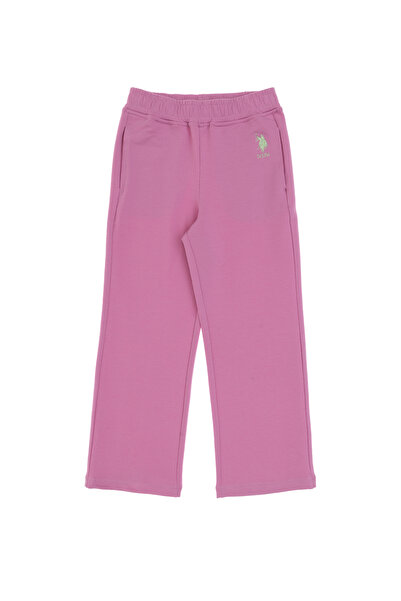 U.S. Polo Assn. Kız Çocuk Fuşya Loose Fit İki İplik Eşofman Altı 50306296-VR023