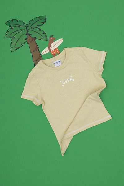 U.S. Polo Assn. Boy's Light Khaki T-Shirt 50299958-Vr183