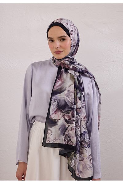Fresh Nerissa Pattern Rami Shal Deep Purple