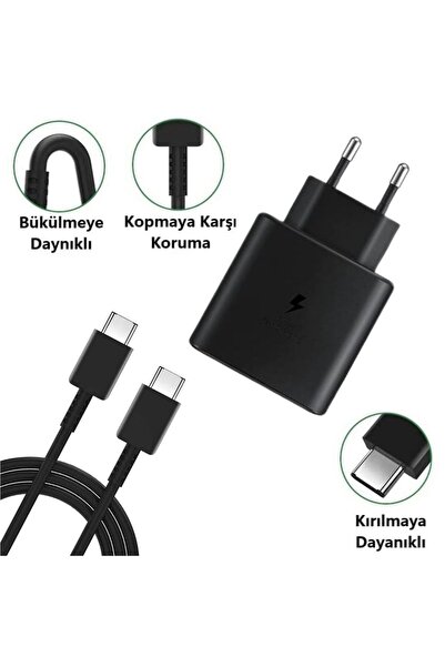 Genel Markalar 65w Hızlı Şarj Edebilen Type C Uçlu Şarj Aleti