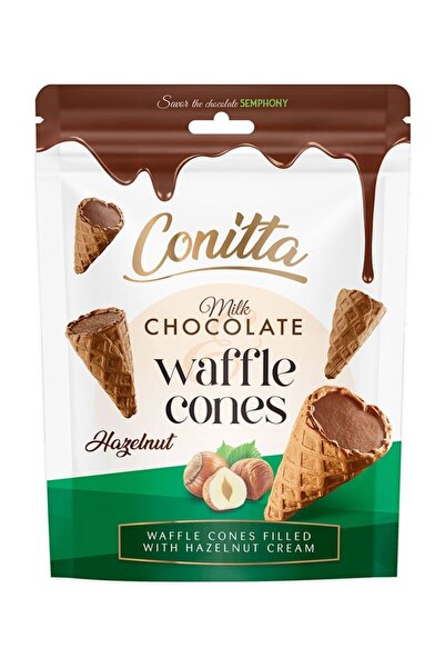 Elvan Conitta Fındık Kremalı ve Sütlü Çikolatalı Gofret 80 Gr. (1 Paket)