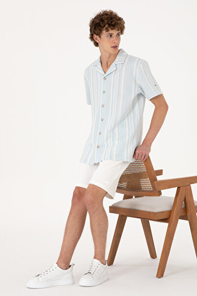 U.S. Polo Assn. Erkek Krem Örme Şort 50300107-VR071