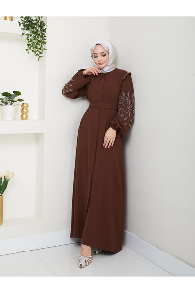 MY QILAM Number 10 Fashion Women &Apos; S Prayer Dress Ferace Brown