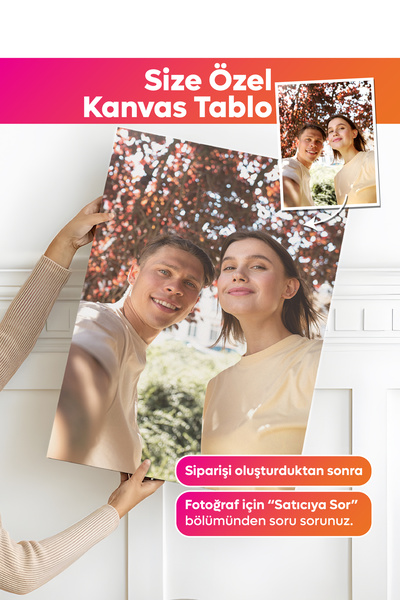 Dekopix Kişiye Özel Fotoğraflı Premium Kanvas Tablo - 40x60cm