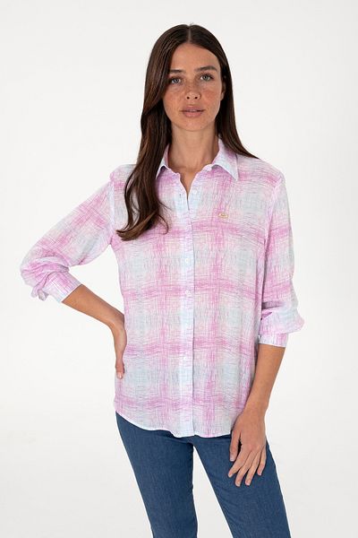 U.S. Polo Assn. Women's Purple Long Sleeve Shirt 50306445-Vr038
