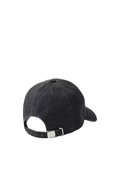 Calvin Klein Mono Logo Erkek Siyah Kot Şapka LV04G5007G-UB1