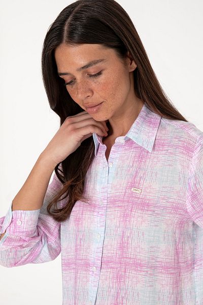 U.S. Polo Assn. Women's Purple Long Sleeve Shirt 50306445-Vr038