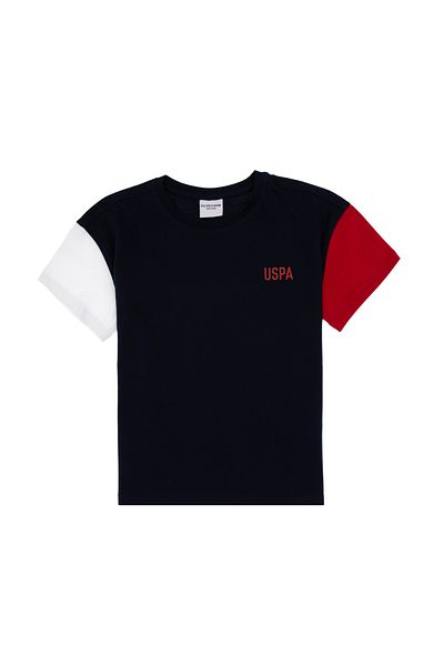 U.S. Polo Assn. Boy's Navy Blue Oversize Crew Neck T-Shirt 50307154-Vr033