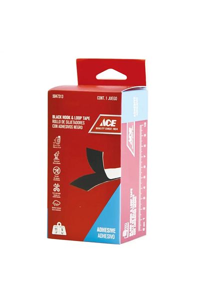 ACE Black Hook & Loop Tape (150 x 5.5 cm)