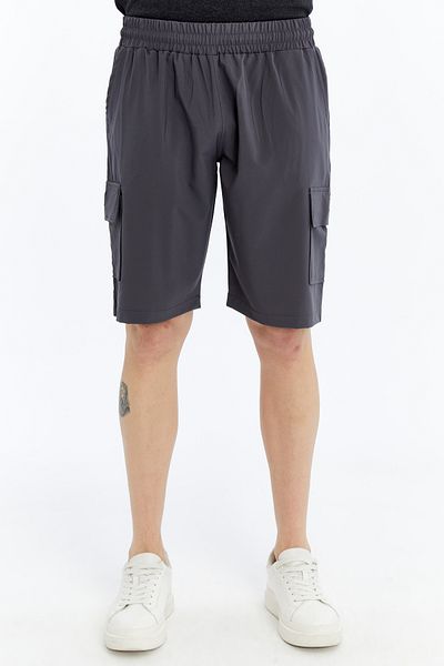 AXXEL Men's Anthracite Woven Shorts-B2224