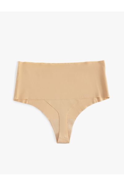 Koton Wrap the Body Lightweight Fabric High Waist Laser Cut Hipster Seamless Panties