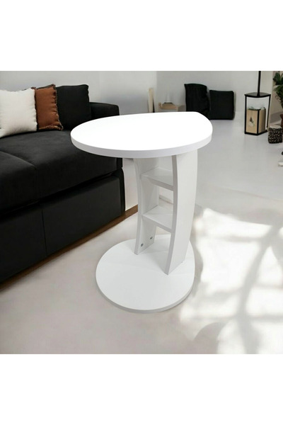 ADIM EBATLAMA Yağmur Yan Sehpa-BEYAZ