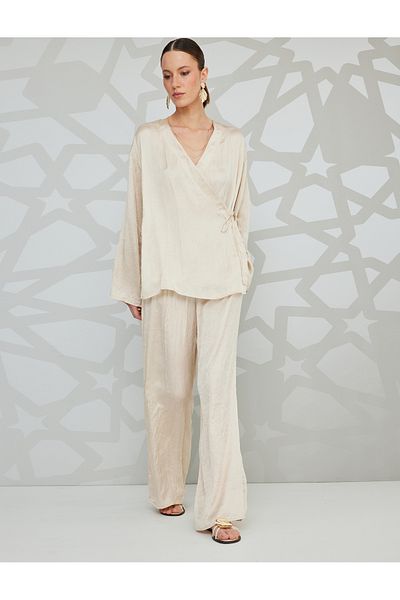 Koton beige High-Rise Pants