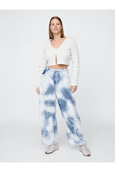 GAP Kadın Mavi High Rise UltraSoft Horseshoe Jean Pantolon