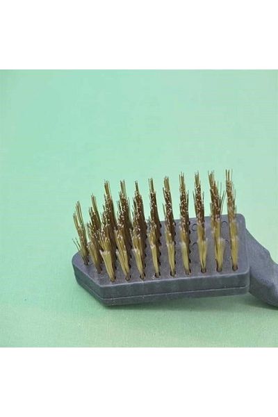 Emperium Metal Wire Brush Plastic Handle Rust Dirt Removal Cleaning Brush