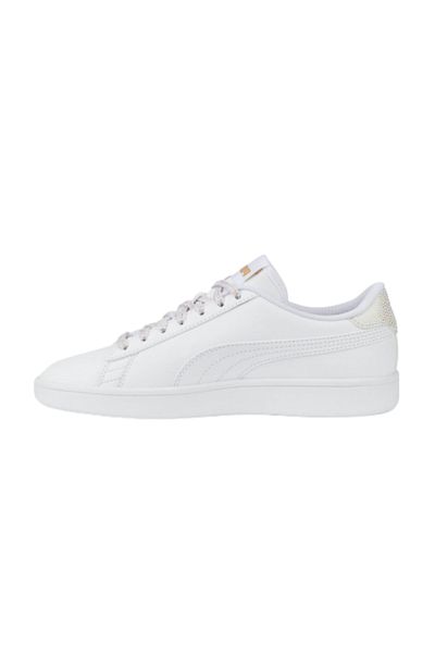 Puma Smash V2 Metallics Jr Puma White-Pu