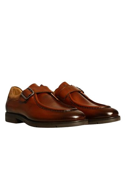 Platin Brown Leather Men's Casual Shoes