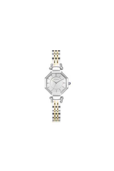 catera Women's Steel Watch in Silver and Gold with Silver Frame