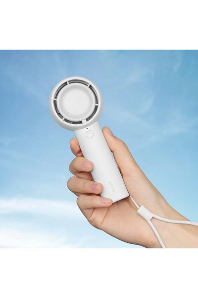JISULIFE Mini Portable Fan-Bladeless Safe Design, Powerful Turbo Handheld Fan with 5 Speeds, 16Hrs M