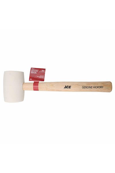 ACE Rubber Mallet W/Hickory Handle (453.5 g)