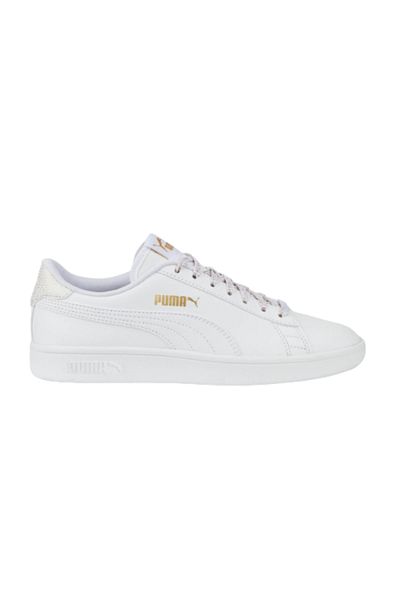 Puma Smash V2 Metallics Jr Puma White-Pu