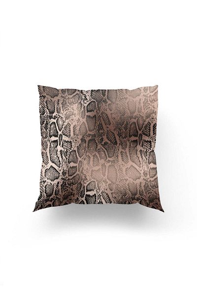 Dokumio Stylish Throw Pillow Cover with Gradient Snakeskin Pattern
