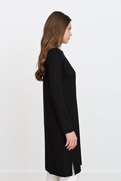 Nihan Basic Penye Tunik Siyah