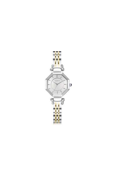 catera Women's Steel Watch in Silver and Gold with Silver Frame