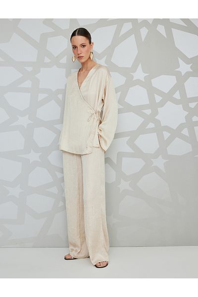 Koton beige High-Rise Pants