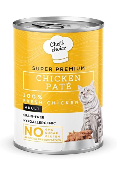 Chef's Choice Yetişkin Kediler Için, Tahılsız, Hipoalerjenik, Tavuk Etli Ezme...