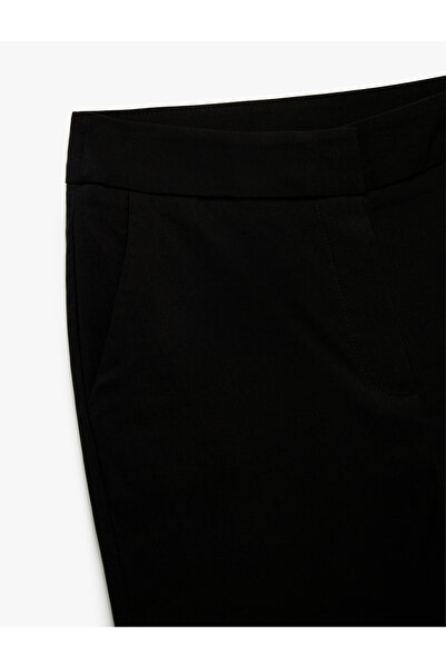 Koton Viskon Kumaş Slim Fit Cepli Capri Pantolon