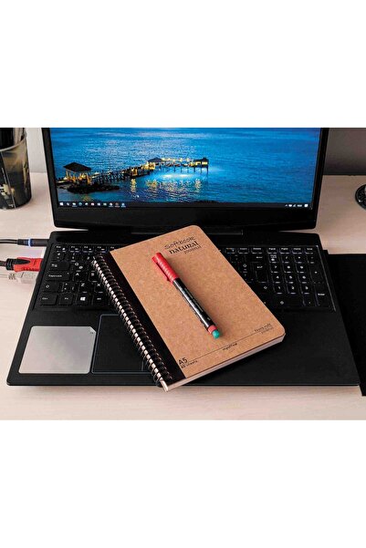 Etika Natural Journal A5 Spiral Notebook – Hard Cover Checkered 160 Pages – Note, Office, Gift, Diary Notebook