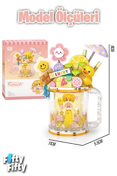 Vagonlife Loz Creative Series Duck Figured Cup Model 236 Piece Toy Building Set Fflz-4204
